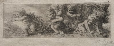 Plade til Top of Pin Box. af Alphonse Legros
