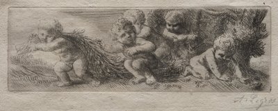 Plade til Top of Pin Box af Alphonse Legros