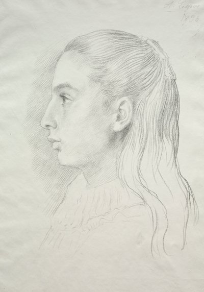 Portræt af frøken Nora E. Legros af Alphonse Legros