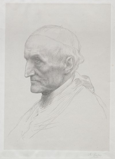 Portræt af kardinal Manning (2. plade) af Alphonse Legros