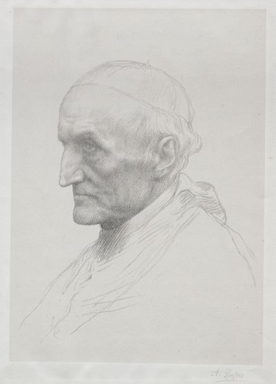 Portræt af kardinal Manning 2. plade. af Alphonse Legros