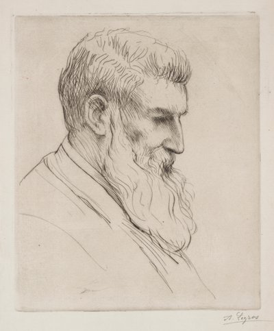 Portræt af Craibe Angus af Alphonse Legros