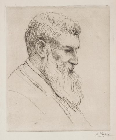 Portræt af Craibe Angus. af Alphonse Legros