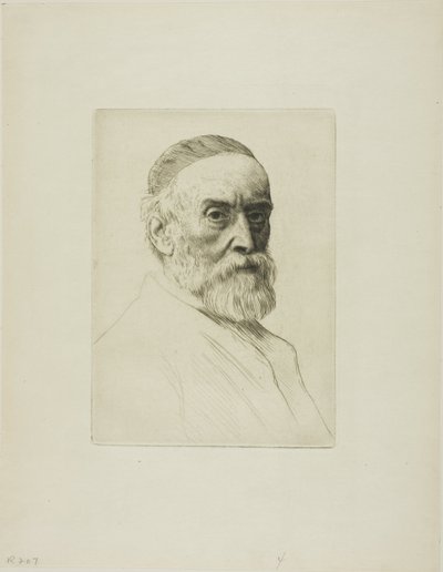 Portræt af G. F. Watts, R.A. af Alphonse Legros