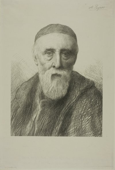 Portræt af G. F. Watts, R. A., anden plade af Alphonse Legros