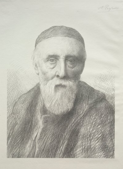 Portræt af George Frederic Watts (2. plade) af Alphonse Legros
