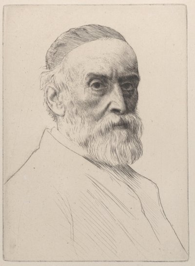 Portræt af George Frederic Watts, 1879. af Alphonse Legros