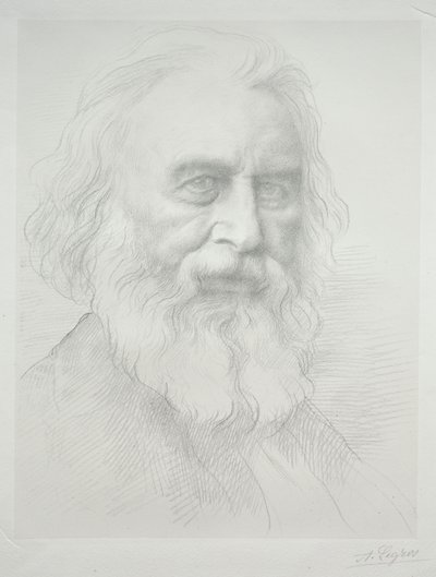 Portræt af Henry Wadsworth Longfellow (2. plade) af Alphonse Legros