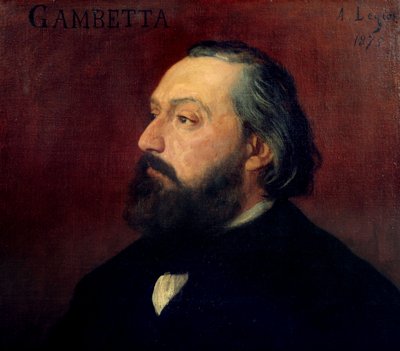Portræt af Leon Gambetta (1838-1882), fransk politiker. Maleri af Alphonse Legros (1837-1911) fra 1875. Orsay Museum. af Alphonse Legros