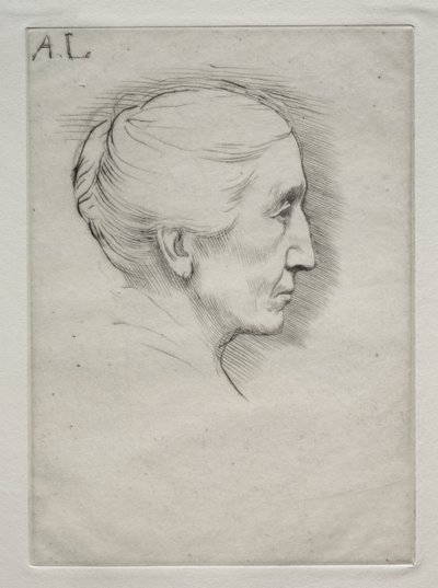 Portræt af Mme. Emily Hughes (1. plade) af Alphonse Legros