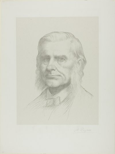 Portræt af professor Huxley af Alphonse Legros