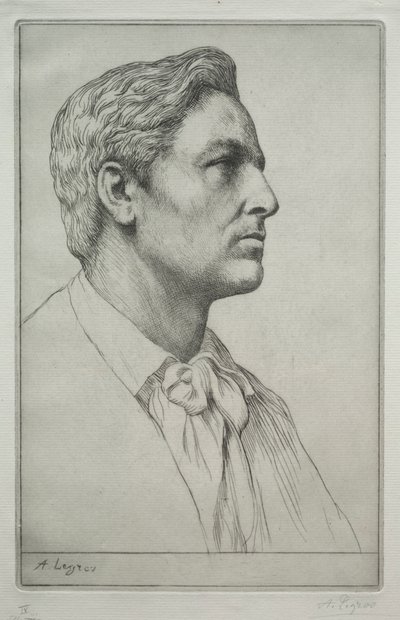 Portræt af Sir Charles Holroyd. af Alphonse Legros