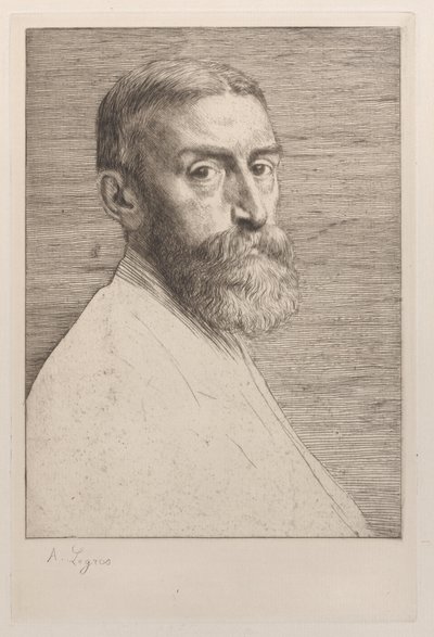 Portræt af Sir Edward John Poynter, 1877. af Alphonse Legros