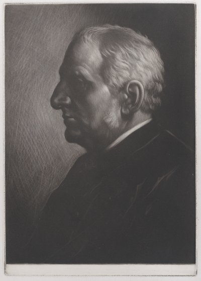 Portræt af Sir Francis Seymour Haden, 1881. af Alphonse Legros