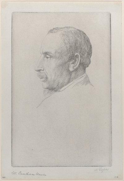 Portræt af William Cawthorne Unwin, 1892. af Alphonse Legros