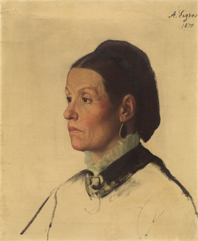 Portræt af en kvinde, 1875. af Alphonse Legros