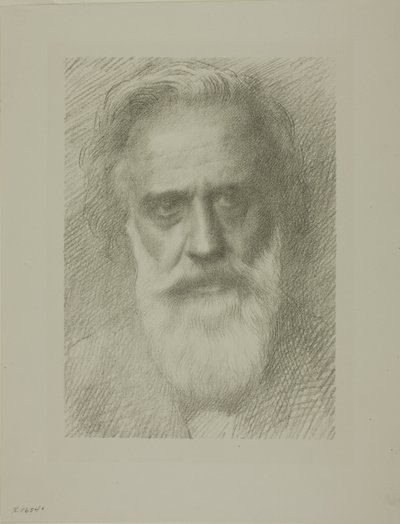 Portræt af kunstneren, ottende plade af Alphonse Legros