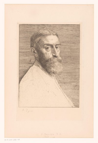 Portret af Edward Poynter af Alphonse Legros