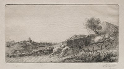 Indbringelse af hø. af Alphonse Legros