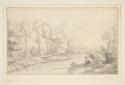 Hvil ved floden af Alphonse Legros