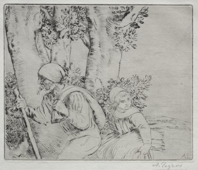Retur fra marken (Le Retour des Champs-2. plade) af Alphonse Legros
