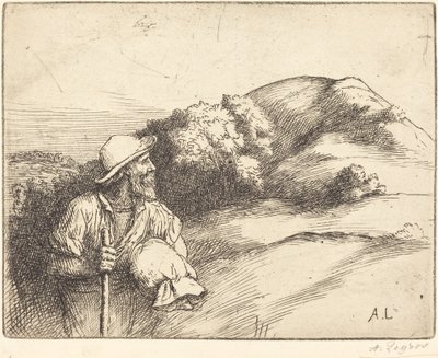 Retur fra markerne (Le retour des champs) af Alphonse Legros