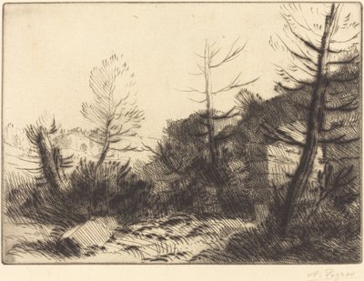 Romersk ruin Ruine romaine. af Alphonse Legros