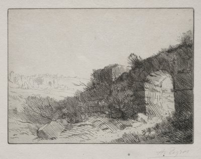 romerske ruiner. af Alphonse Legros