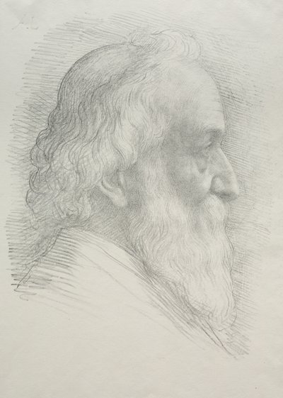 Selvportræt (10. plade) af Alphonse Legros
