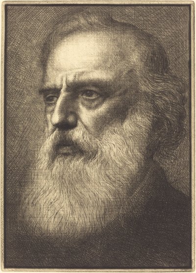 Selvportræt, 4. plade af Alphonse Legros