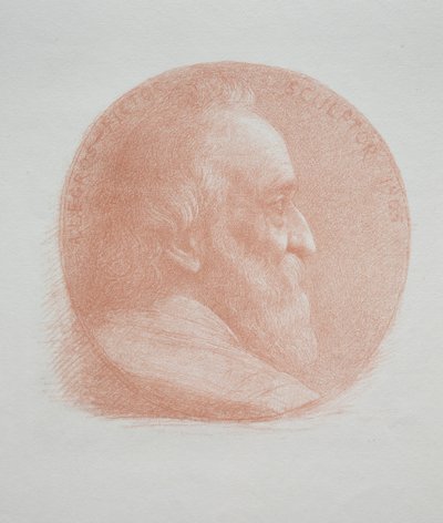 Selvportræt, Medaljon nr. 2 11. Tavle. af Alphonse Legros