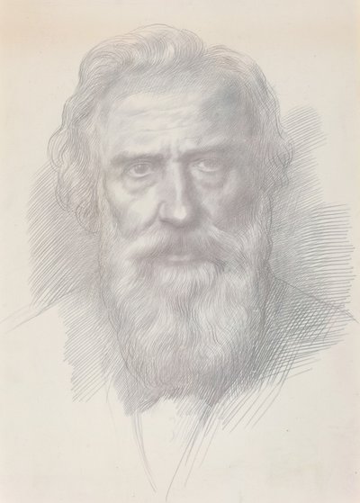 Selvportræt, ca. 1895. af Alphonse Legros
