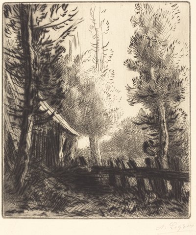 Skur Le hangar. af Alphonse Legros