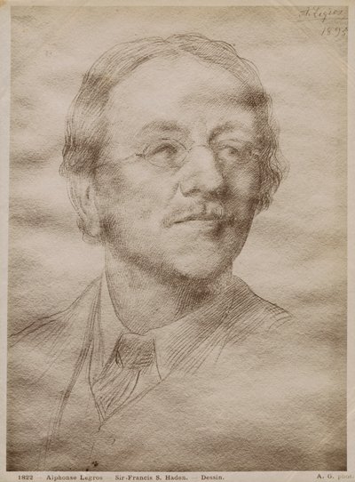 Sir Francis Seymour Haden Junior, 1895 (guldspids på papir) (se også 414598) af Alphonse Legros