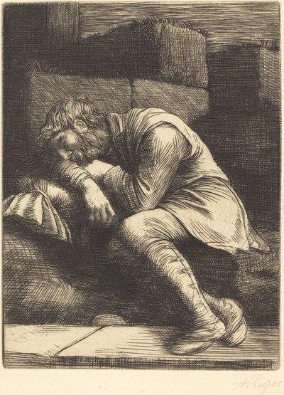 Sovende tigger Sovende tigger. af Alphonse Legros