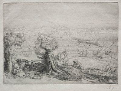 Souvenir fra en dal i Bourgogne af Alphonse Legros