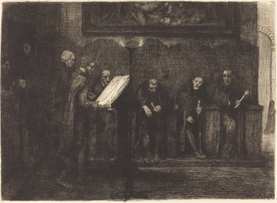 Spanske sangere De spanske sangere, 1865. af Alphonse Legros
