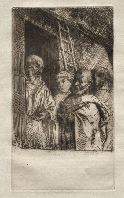 St. Peter og St. Paul ved porten til Bonhomme Misère af Alphonse Legros