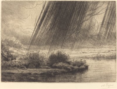 Storm af Alphonse Legros
