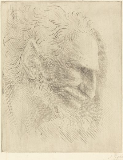 Studie for en mands hoved (Etude de tete d