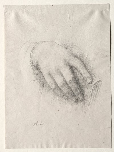 Studie af hænder af Alphonse Legros