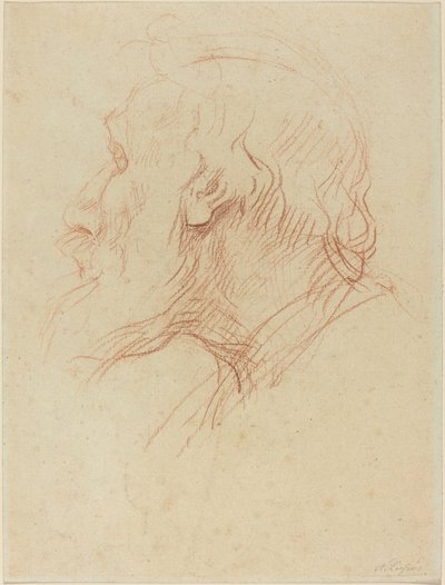 Studie af en tigger. af Alphonse Legros