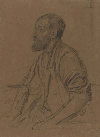 Studie af en arbejdsmand. af Alphonse Legros
