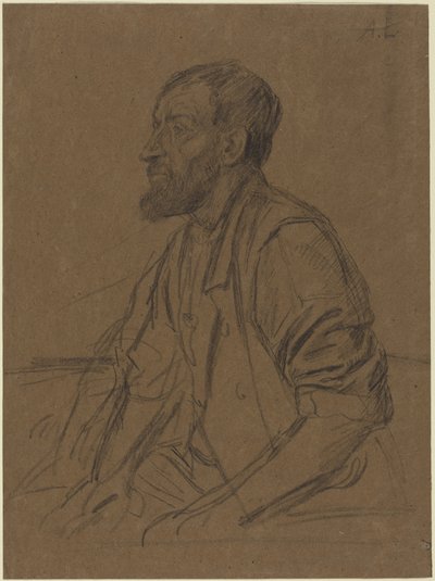 Studie af en arbejder af Alphonse Legros