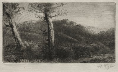 Solnedgang af Alphonse Legros