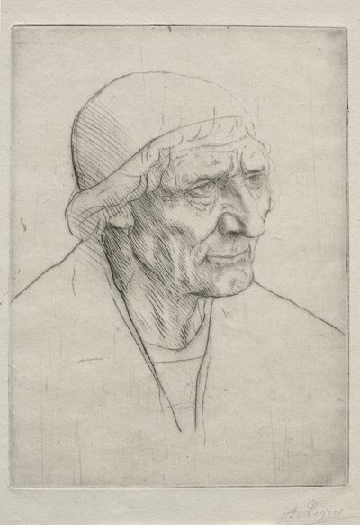 Velsignende hoved af Alphonse Legros