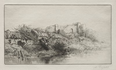 Den forladte landsby. af Alphonse Legros