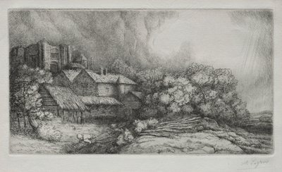 Klostergården af Alphonse Legros