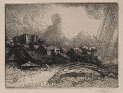 Klostergården af Alphonse Legros