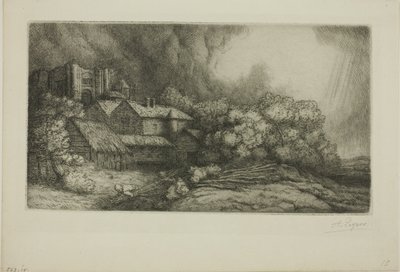 Klostergården af Alphonse Legros